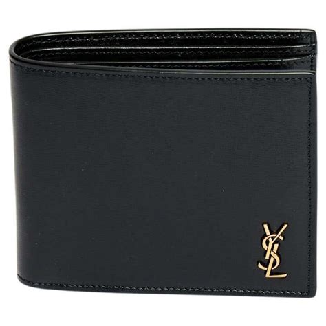 ysl italian made men's leather wallet|ysl monogram bifold wallet.